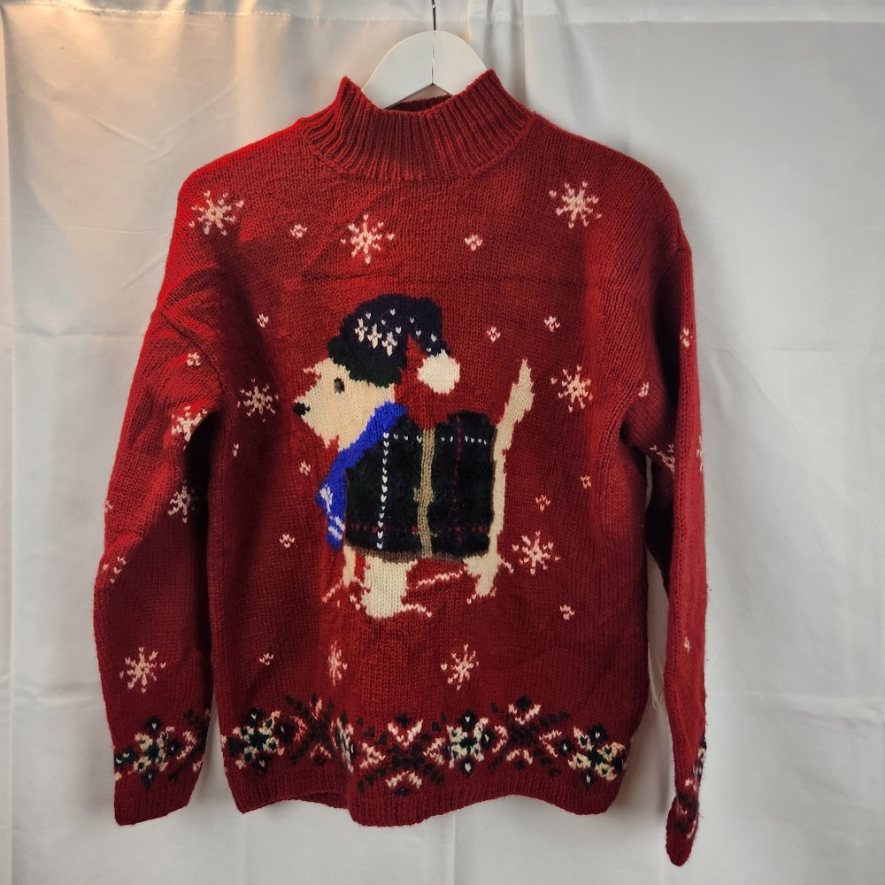 Ralph Lauren vintage handmade Christmas sweater size M in EUC